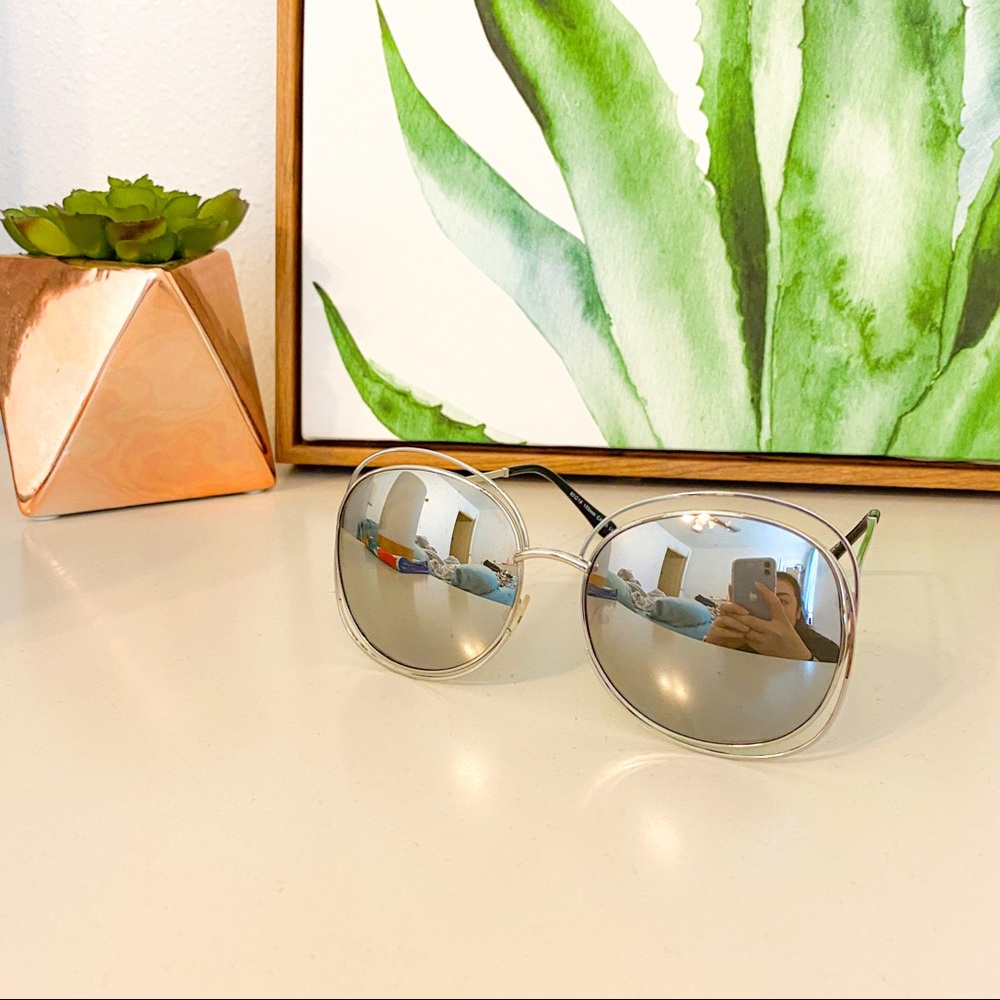 Oversized Reflective Sunglasses